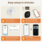 ChromaxAI 2K Window Security Camera | Smart Color Night Vision + Person Detection | Dual-Band WiFi Connectivity | 24/7 All-Day Protection